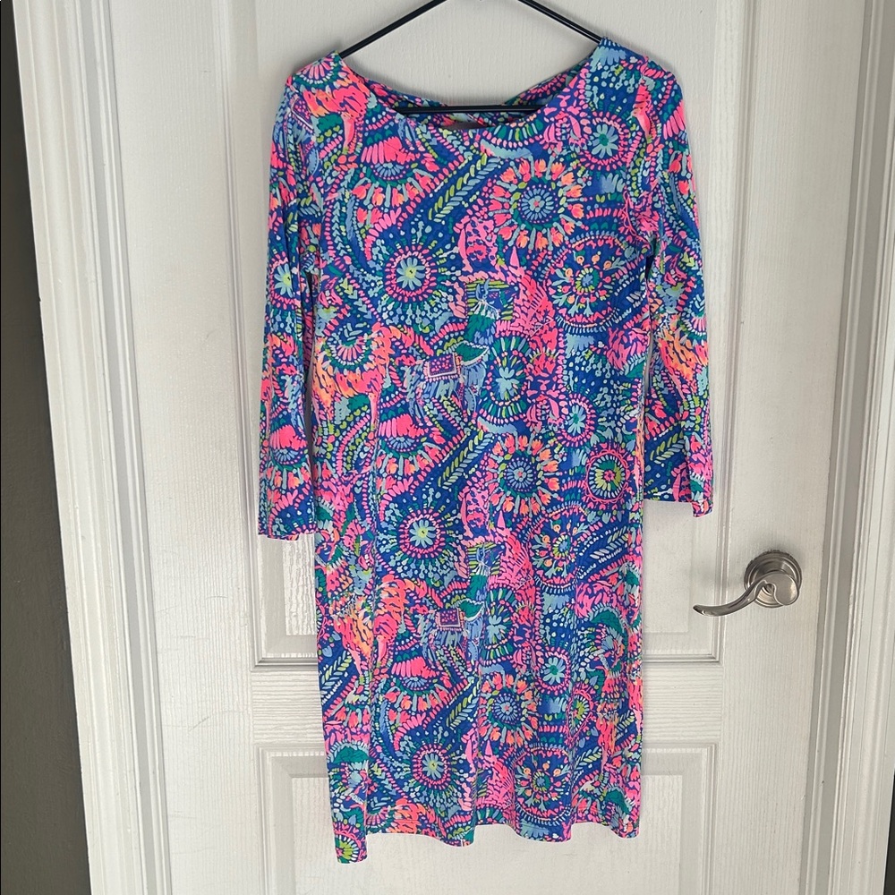 Lilly Pulitzer No Prob-llama Colorful Patterned Dress